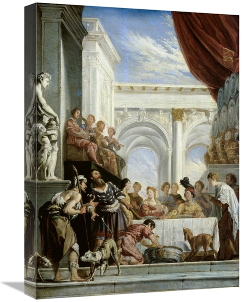 Global Gallery GCS-277544-22-142 22 in. Parable of Dives & Lazarus Art