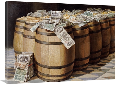 Global Gallery GCS-267945-40-142 40 in. Money to Burn Art Print - Vict