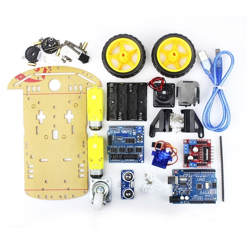 Parts Ultrasonic Model DIY Kids Educational Car