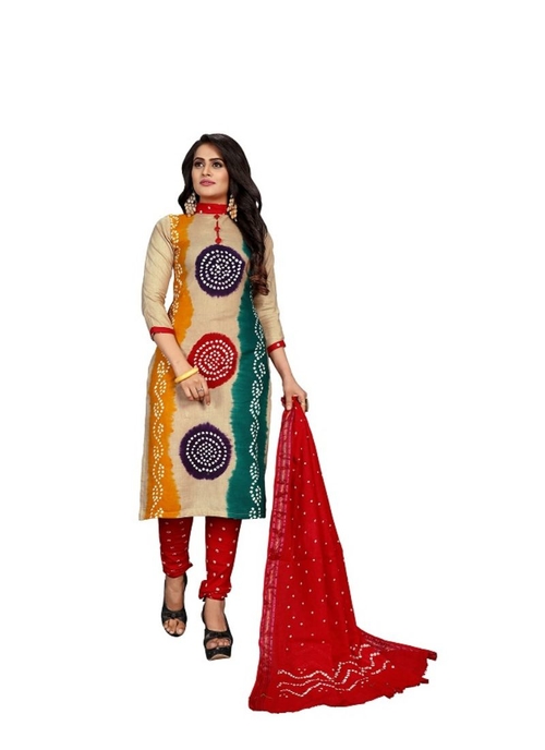 Generic Women's Satin Cotton Salwar Material