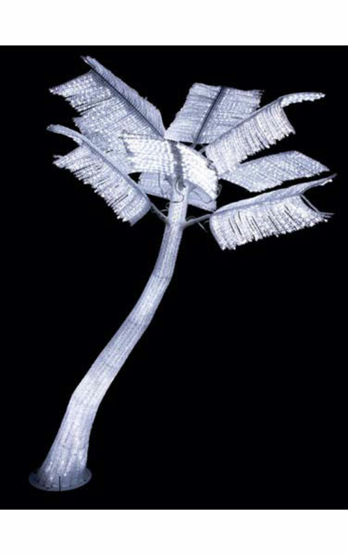 Autograph Foliages L-150260 8 ft. Led Acrylic Palm, White