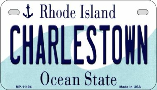 Smart Blonde MP-11194 7 x 4 in. Charlestown Rhode Island Novelty Metal