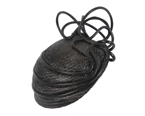 Exclusive black racing fascinator