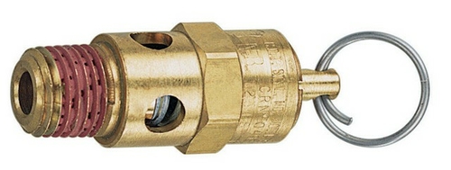 Tru-Flate 21707 125 PSI 0.25 Male NPT Safety Valve