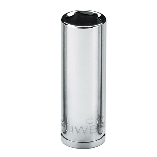 Powerbuilt 1/4in Drive 6 Pt. Metric Deep Socket 10mm - 648302