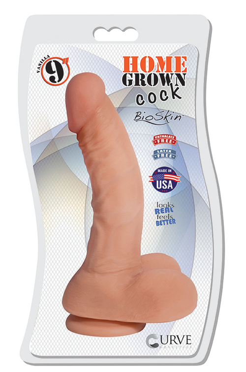 9" Home Grown Cock - Vanilla