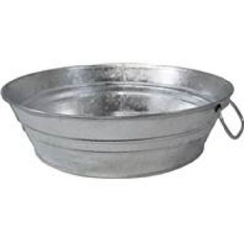 Behrens 230890 2 qt Low Round Flat Tub, Silver