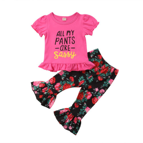 Kids Baby Girl Outfit Casual T-Shirt Top Long