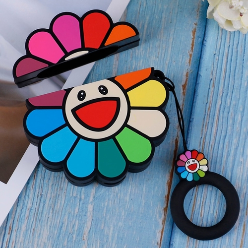 3D Rainbow Flower Headphone Cases for Airpods Cute