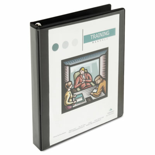 Universal 30757 Comfort Grip Round Ring View Binder  1 in. Capacity  8