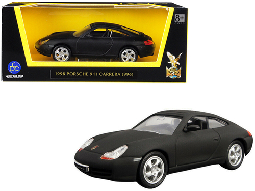 1998 Porsche 911 (996) Carrera Matt Black 1/43 Diecast Model Car by