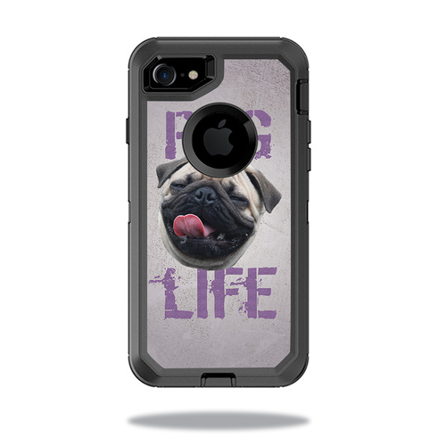 MightySkins OTDIP8-Pug Life Skin for Otterbox Defender iPhone SE 2020 