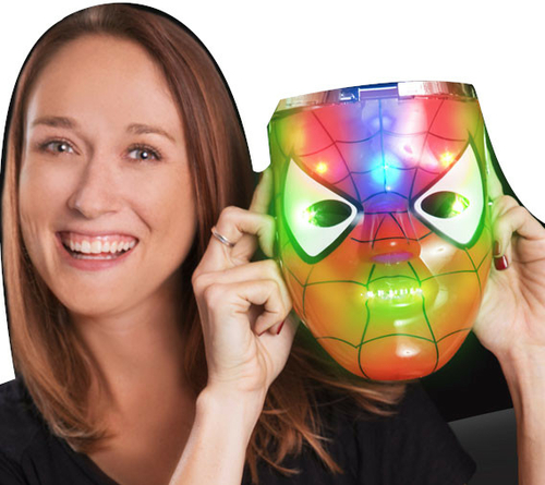 Blinkee ASWMSH The Amazing Web Superhero Light Up Party Mask