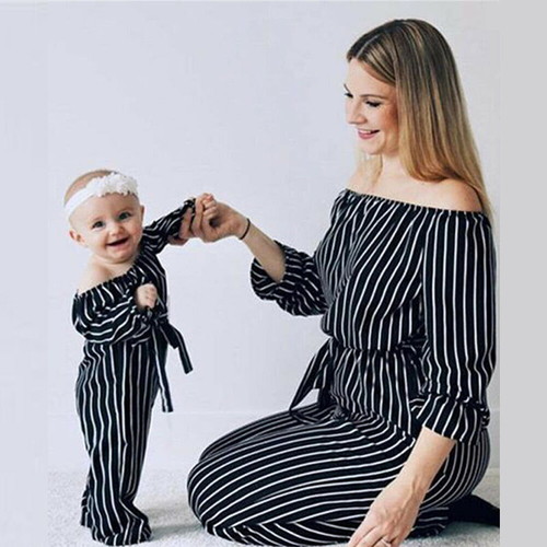 Pudcoco Leisure Mother and Daughter Casual Boho