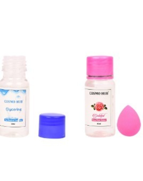 Set of Glycerine, Gulab Jal & Makeup Blender 30 ml each