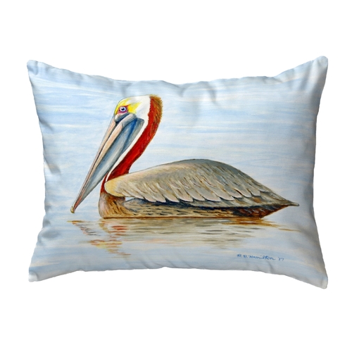 Betsy Drake KS807 11 x 14 in. Summer Pelican Small No-Cord Pillow