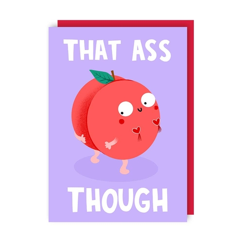 That Ass Funny Love Card (Valentine's, Anniversary) (Pack of 6)