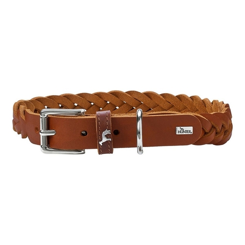 Dog collar Hunter Solid Education Cognac (33-38 cm)