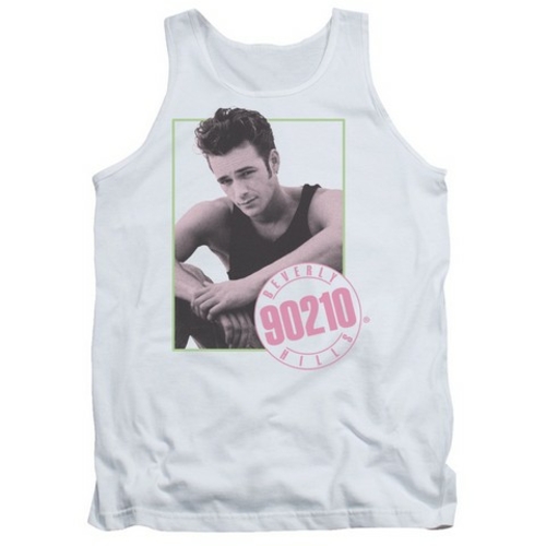 Trevco 90210-Dylan - Adult Tank Top - White, Large