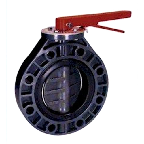 Thermoplastic Valves V60311N 6 in. TVI Universal Style Butterfly Valve