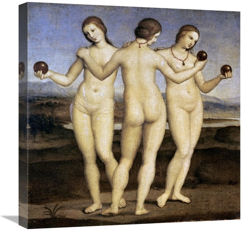 Global Gallery GCS-282704-22-142 22 in. The Three Graces Art Print - R