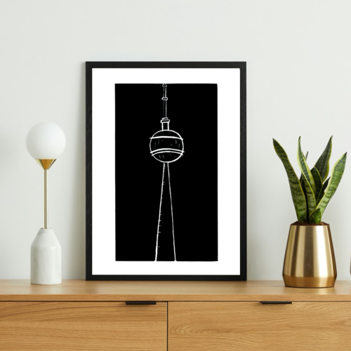 Berlin TV Tower Art Print