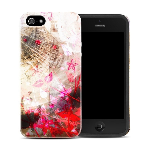 DecalGirl AIPSEHC-WFLOWER Apple iPhone SE Hybrid Case - Woodflower