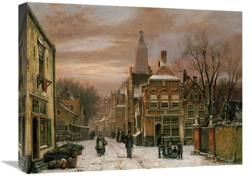 Global Gallery GCS-266688-22-142 22 in. A Wintery Scene Art Print - Wi