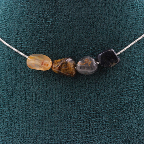 Pietersite from the USA 4 beads necklace.