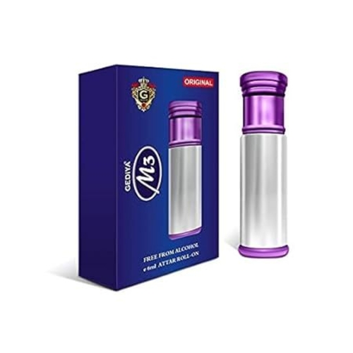 Roll on attar M3 6ml long lasting Unisex Perfumes for men & Women