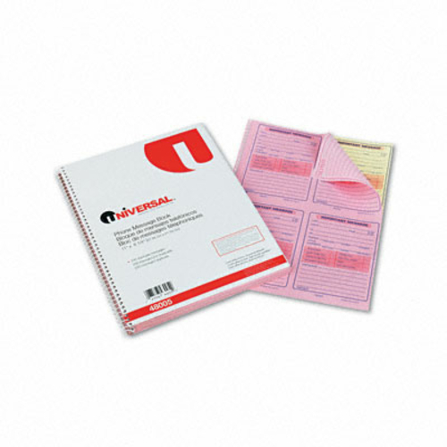 Universal 48005 Message Form  3-3/16 x 5-1/2  Carbonless Duplicate  20
