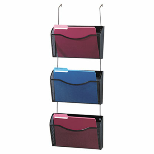 Rolodex 21961 Three-Pack Wire Mesh Wall Files- Letter- Three Pockets- 