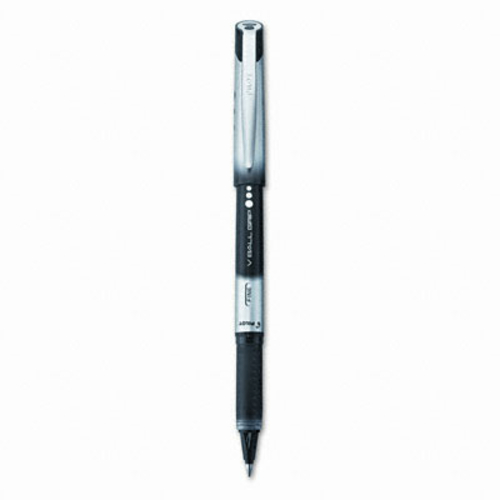 Pilot 35570 VBall Grip Roller Ball Stick Liquid Pen  Black Ink  Fine