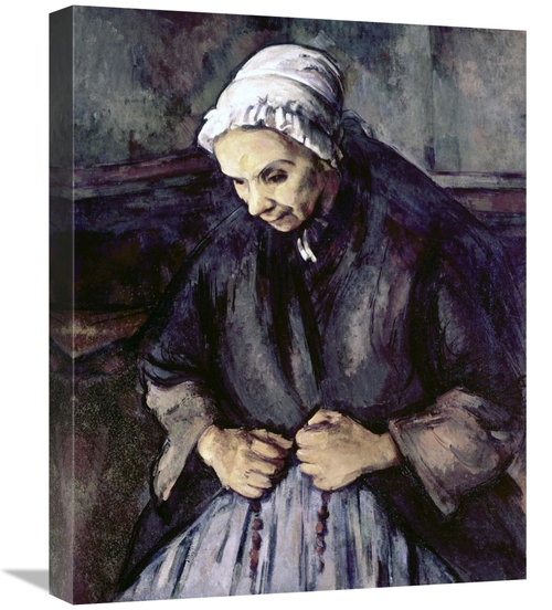 Global Gallery GCS-277039-22-142 22 in. An Old Woman with a Rosary Art