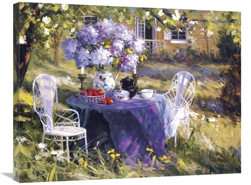 Global Gallery GCS-123240-2432-142 24 x 32 in. Lilac Tea Party Art Pri