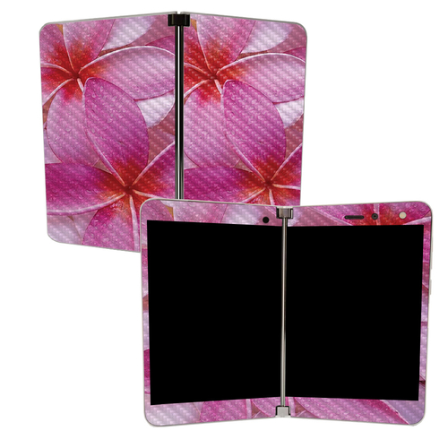 MightySkins CF-MISURDUO-Flowers Carbon Fiber Skin for Microsoft Surfac