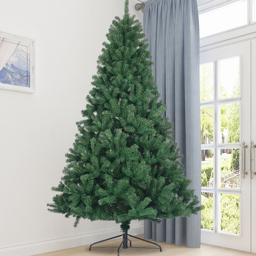 Artificial Christmas Tree Full Natural Spruce PVC Fir Tree 7.5ft