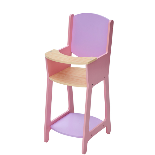 Olivia's Little World Baby Doll Wooden High Chair