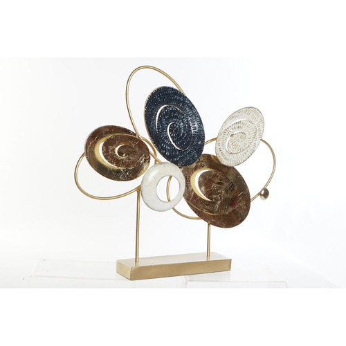 Decorative Figure DKD Home Decor Golden Metal Green (58.4 x 8.3 x 51