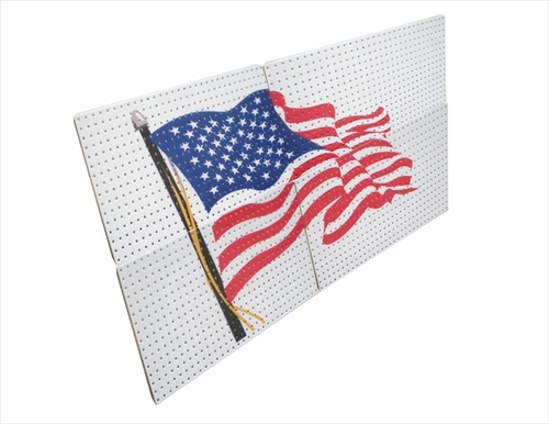 Alligator Board ALAMERFLAG Powder Coated Metal Pegboard Panels/ Flange