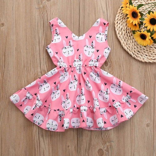 Easter Summer Dress For Children Kids Baby