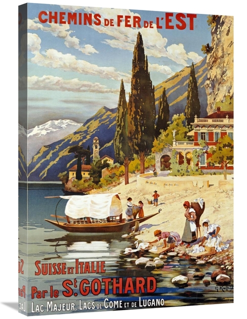 Global Gallery GCS-266694-30-142 30 in. Suisse Et Italie Par Le St Got