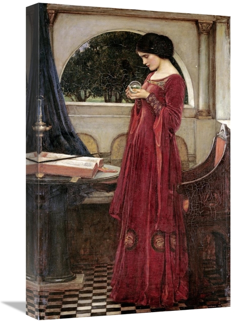 22 in. The Crystal Ball Art Print - John William Waterhouse