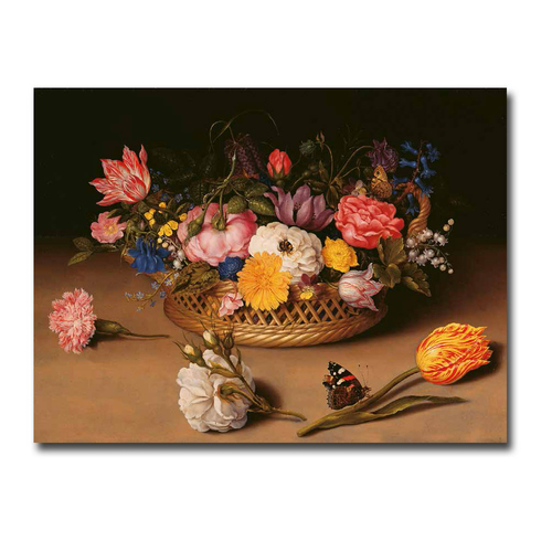 Artistic Home Gallery 1216A485SAG Flower Still Life by Ambrosius Bossc