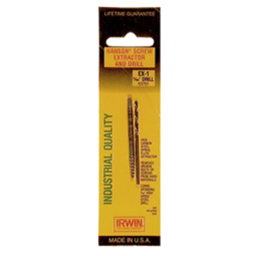 Irwin Industrial Tool 19-64in. Spiral Screw Extractor & Drill Bit Set 