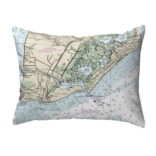 Betsy Drake NC12214CM 16 x 20 in. Cape May, NJ Nautical Map Noncor