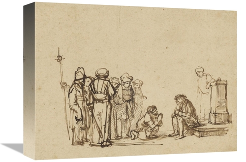 Global Gallery GCS-456078-1216-142 12 x 16 in. The Mocking of Christ A