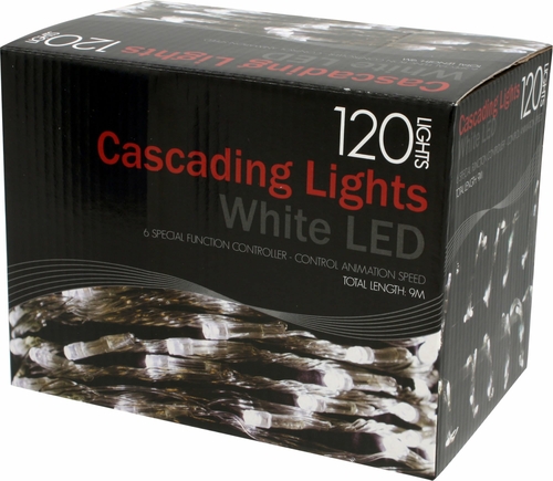 Lights 120 White Led Cascading 6M With Controller
