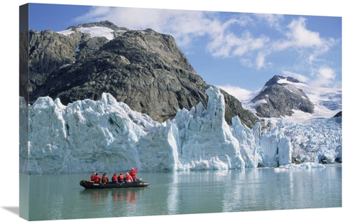 Global Gallery GCS-451347-2030-142 20 x 30 in. Tourists At Glacier&#44