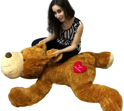 Personalized Giant Stuffed Dog 5 Feet Long Soft and Romantic,